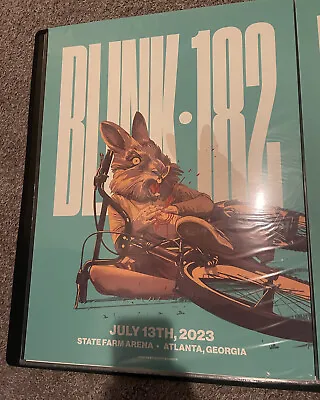 Blink 182 Concert Poster 7/13/23 Atlanta State Farm Arena 2023 Tour • $75