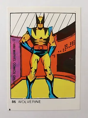 1980 Marvel Superheroes Wolverine Vintage Rookie Card Argentina Variant #86  • £361.58