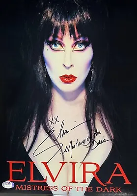 Elvira Signed 11x14 Photo 'Mistress Of The Dark' PSA 9A20381 • $93.71