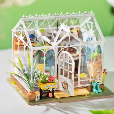 Rolife Dreamy Garden House DIY 1:24 Dollhouse Wooden Puzzle Adult Xmas Gift Toy • $65.99