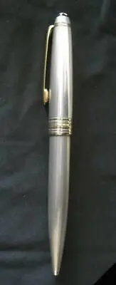 Montblanc Solitaire Ballpoint Pen  164S Sterling Silver Barley & Gold New In Box • $1975