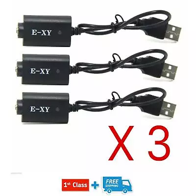 £4.95 • Buy 3 X USB E Cig Chargers 510 EGO-T CE4 Shisha Pen E-SHISHA Electronic Cigarette 
