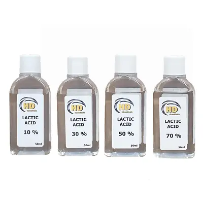 Lactic Acid Peel 50ml 10% 20% 30% 40% 50% 60% 70% 80% ACNE TREATMENT / WRINKLES • £24.99