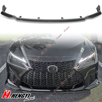 For 2021-2024 Lexus IS350   F-Sport Carbon V-Style Front Bumper Spoiler Lip • $84.99