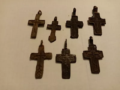 Lot Of Russian Orthodox Crosses Post Medieval Era Period(16-19 Century).( 36* ) • £40