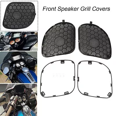 Front Fairing Speaker Grilles Mesh Covers For Harley Road Glide Special FLTRXS • $26.98