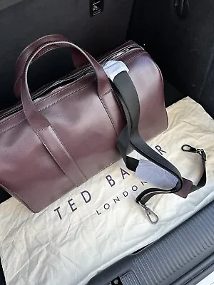 New Ted Baker 100% Saffiano Leather Holdall Bag RRP £225 • £150