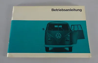 Operating Instructions/Manual VW Bus/Transporter T1 Stand 08/1966 • $215.33