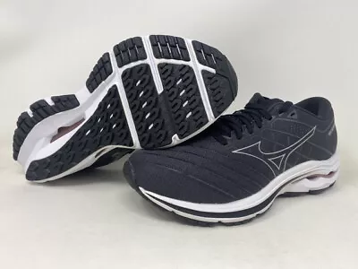 Mizuno Women's Wave Inspire 18 Running Shoes Black-Silver 7.5 D Wide US • $76.99