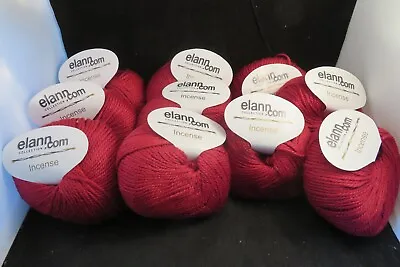 NEW  10 Balls Elann Collection INCENSE Wool Silk Bamboo Blend Yarn  Italy. 50g • $30