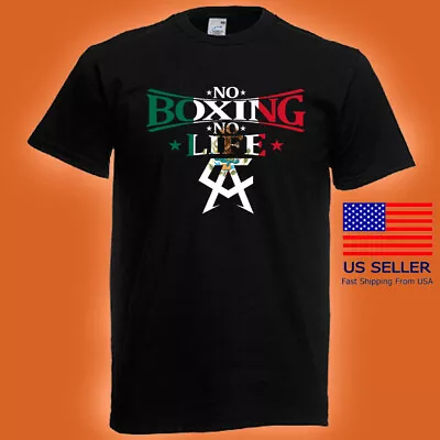 Canelo Saul Alvarez No Boxing No Life Sports Men's Black T-shirt • $22.49