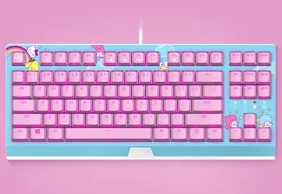 $165 • Buy Razer X Sanrio Hello Kitty¹ Limited Edition Mechanical Keyboard Gaming 87 Keys