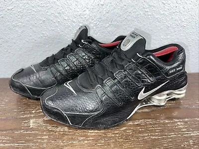 Nike Shox NZ PA Black Leather Men’s Size 9  (724531-001) • $67.45