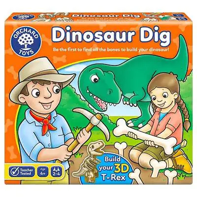 Orchard Toys Dinosaur Dig Build Your 3d T-rex 2-4 Players Ages 4+ New • $26.58