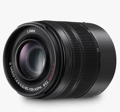 Panasonic Lumix G VARIO 45-150mm F/4.0-5.6 ASPH IOS Telephoto Lens Black • £144.99