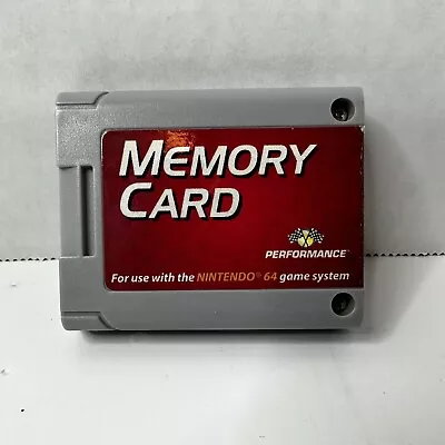 Performance Memory Card For Nintendo 64 N64 Model P-302 • $10.99