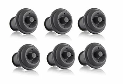 $32.97 • Buy Vacu Vin Wine Saver Vacuum Stoppers Set Of 6 – Grey