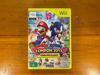 Mario And Sonic At The London 2012 Olympic Games PAL Nintendo Wii Complete • $21.99