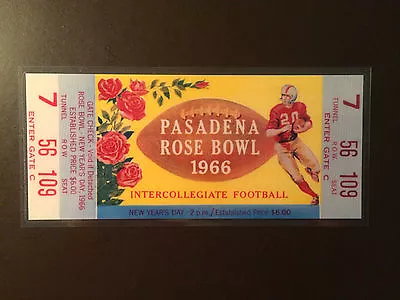 1966 UCLA Bruins Vs Michigan State Spartans Rose Bowl REPLICA Ticket • $10.95