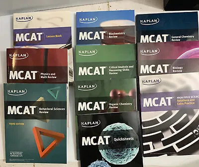 $49.99 • Buy Kaplan MCAT Complete 10 Book Subject Review Third Edition