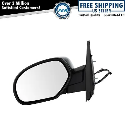 Side View Mirror Power Heated Chrome Cap Driver Left LH For Chevy GMC • $59.74