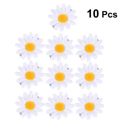 10PCS Fashion Daisy Hair Clips Sunflower Fresh Hair Barrettes Hair Pins Decor • £6.65