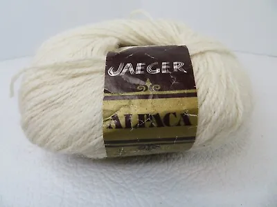 Jaeger Off White #142 100% Alpaca Yarn 1.75 Oz Great Britain • $19.99