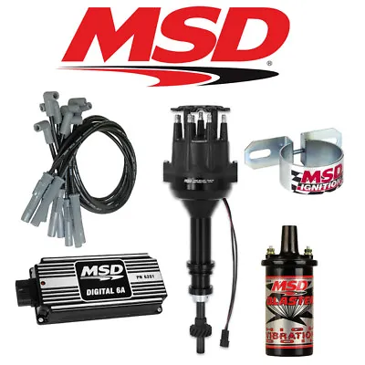MSD BLACK Ignition Kit Digital 6A/Distributor/Wires/Coil Ford 289/302 Small Cap • $994.95