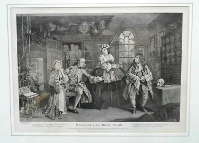 £66.99 • Buy Hogarth Marriage A La Mode 18th Century Engraving  The Inspection 