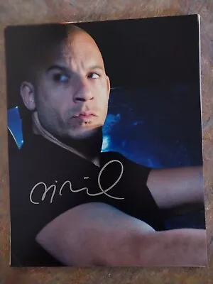 Signed Vin Diesel 8x10 Photo Original Matte Finish COA No 466302 • $35