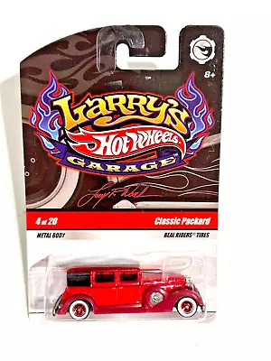 Hot Wheels 2009 Larry's Garage Classic Packard Red Variant Real Riders Signed! • $15