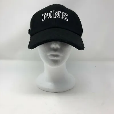 Victoria's Secret PINK Cap Hat Black Adjustable Wool  • $12.99