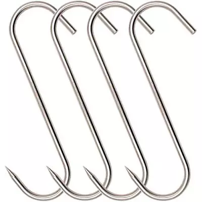 10″ Meat Hook 10Mm Heavy Duty Stainless Steel Butcher Hooks For Hanging Beef (10 • $34.80