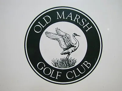 Old Marsh Golf Club Vintage Sign Vanity Plate Advertising • $38