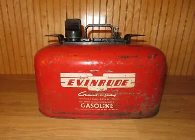 VINTAGE Evinrude Cruise A Day Pressure GAS FUEL TANK CAN Marine 6 Gallon • $141.67