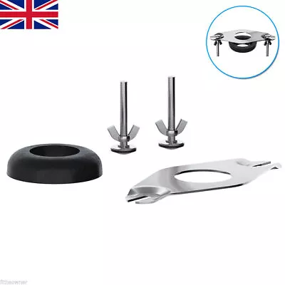 Close Coupled Kit Donut Cistern Toilet Bracket Fixing Plate Wing Nuts Included • £5.24