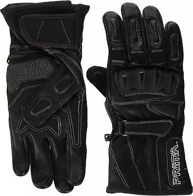 Prima Victory - Leather Motorcycle Gloves For Women With Hard Knuckle Protector • $18