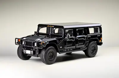 1:64 596 Model Black H1 SUV Off Road Sports Model Diecast Collect Car • $22.80