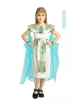 Z-B3-1 Child Girls Cleopatra Egyptian Queen Of The Nile Princess Costume Goddess • $29.95