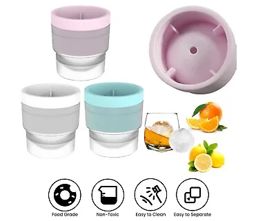 Ice Cube Tray Bucket Cup Mould Silicone Ice Maker Mini Spheres Easily Releasable • $7.99