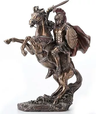 Veronese Design 13 1/4 Inch Alexander The Great Cold Cast Resin Antiqued Bronzed • $270