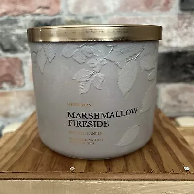 Bath & Body Works Marshmallow Fireside 3 Wick Candle 14.5 Oz New • $22.50