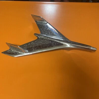 $60 • Buy Vintage 1956 Cheney Bel Air Chrome Hood Ornament/Emblem, 3731752 C-2