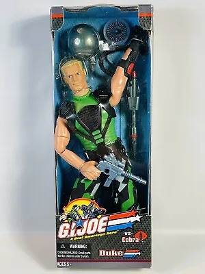 NEW 2001 Hasbro G.I. Joe VS Cobra Duke 12  Action Figure Doll GI VTG • $17.99