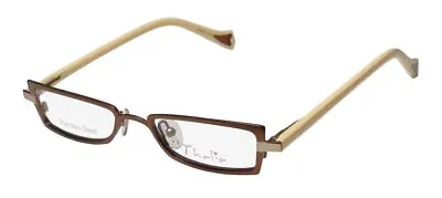 New Thalia Mariposa Eyeglass Frame Br Metal & Plastic 44-16-130 Full-rim • $14.95