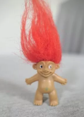 Vintage Red Hair Diamond Belly Button Baby Mini Troll Doll Pen Pencil Topper • $4.99