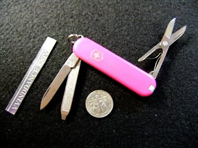 Victorinox Signature-retired-hot Pink-removable Ball Point Pen-swiss Army Knife • $29.99