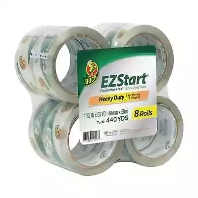 New Duck Brand EZ Start Packing Tape 1.88 In. X 54.6 Yd. Clear 8-Count USA... • $19.90