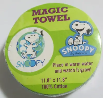 Peanuts Snoopy Magic Towel Wash Cloth 11.8X11.8 Cute & Fun Blue • $8.99