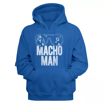 Macho Man Randy Savage Reflection In Sunglasses Men's Pullover Hoodie Wrestling • $45.50
